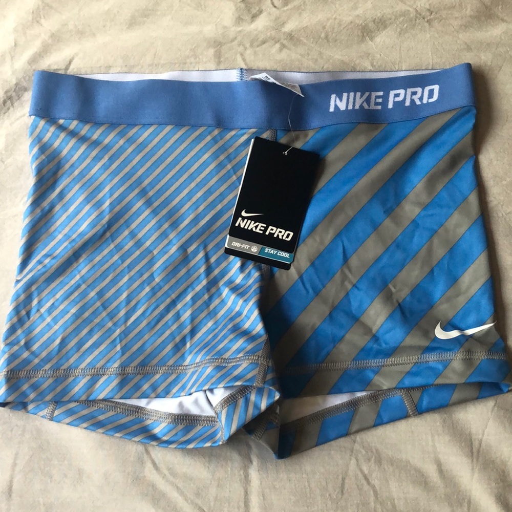 Nike Pro Spandex -blue &gold(tan)